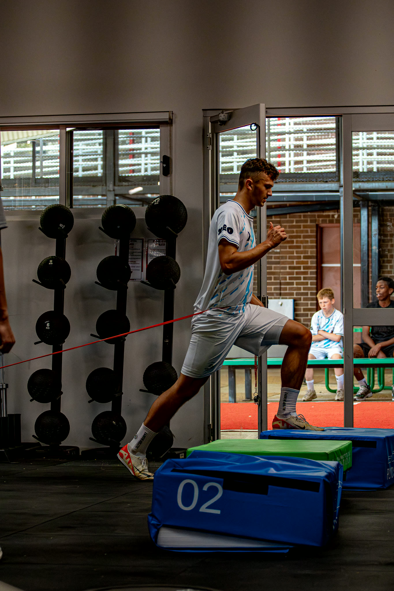 Inside the Gamechanger strength and conditioning gym.